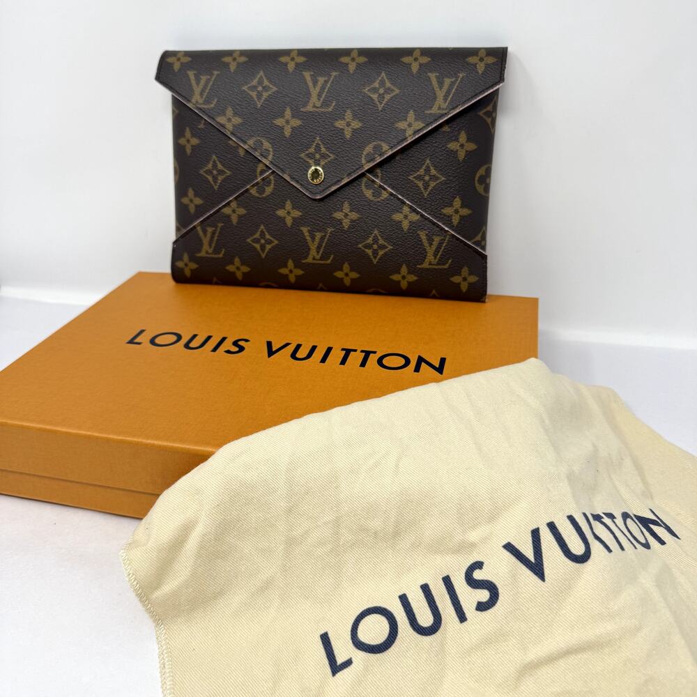 Louis Vuitton Kirigami Pochette GM Monogram Large Clutch Pouch Box Dust Bag